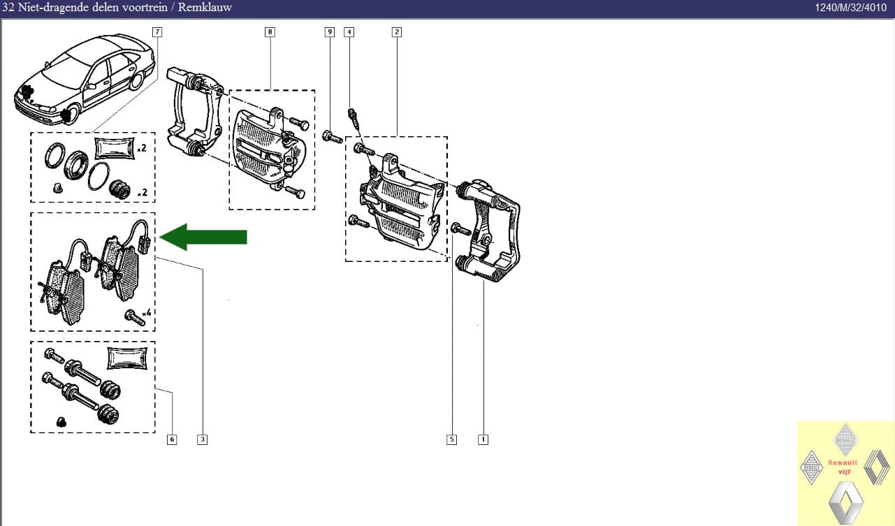 Remblokken Lucas 18 mm voorzijde Renault Laguna I. - Afbeelding 4