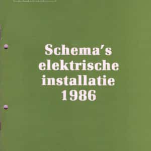 Gebruikt boek elektrische schema's SM8020 Renault 11 'Electronic'.