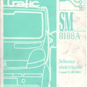 Gebruikt boek elektrische schema SM8188A Renault Trafic II.