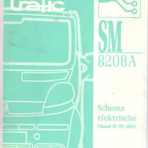 Gebruikt boek elektrische schema SM8208A Renault Trafic II.