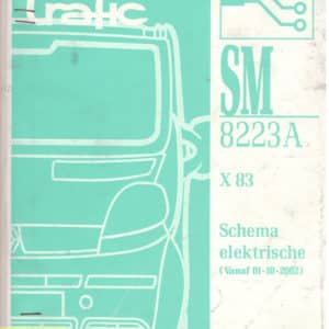 Gebruikt boek elektrische schema SM8223A Renault Trafic II.