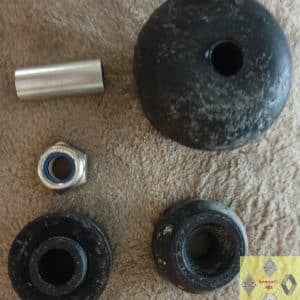 Rubbers schokdemper achter Renault 9 of 11.