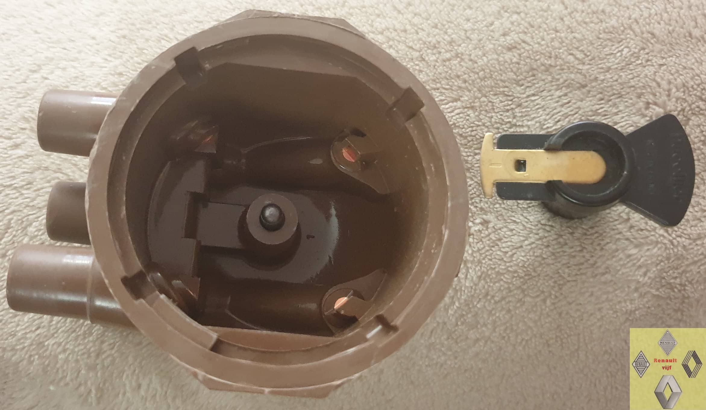 Verdeelkap en rotor Ducellier Renault 14 of 20.