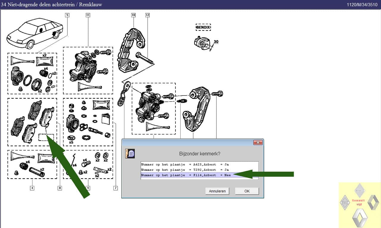 Remblokken Bendix 11 mm achterzijde Renault 9, 11, 19, Clio I of Super 5. - Afbeelding 4