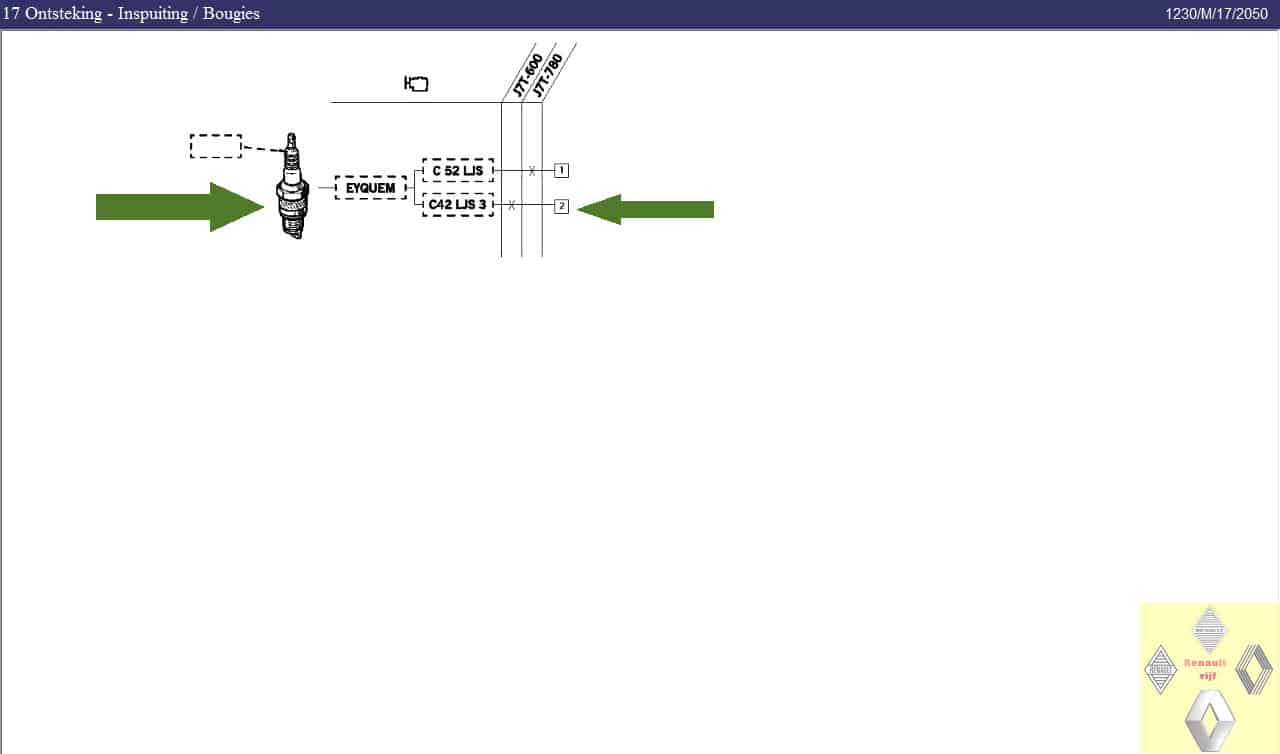 Bougies Eyquem C42LJS3 Renault Master I of Trafic I. - Afbeelding 5