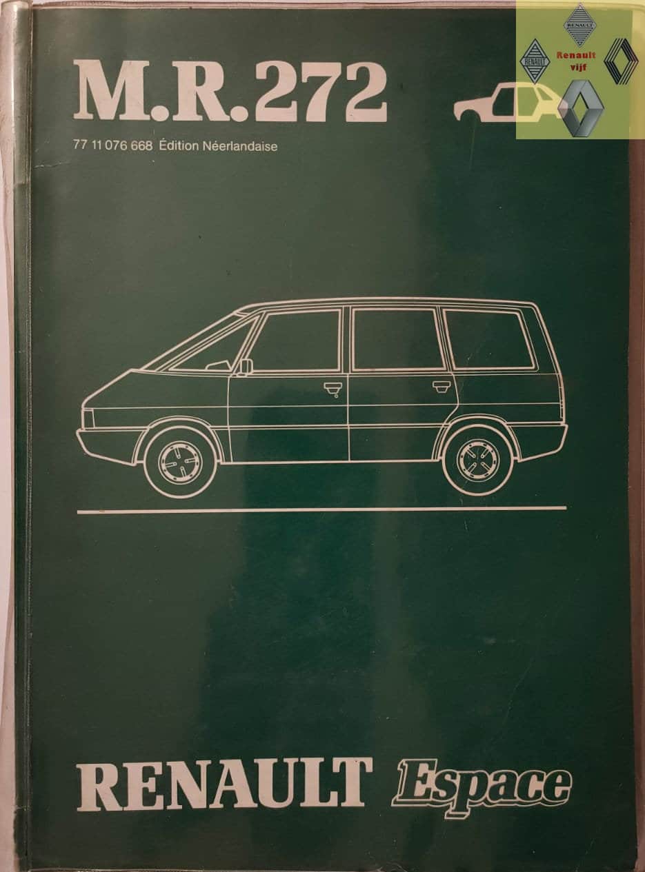 Gebruikt werkplaatshandboek Renault Espace I MR272.
