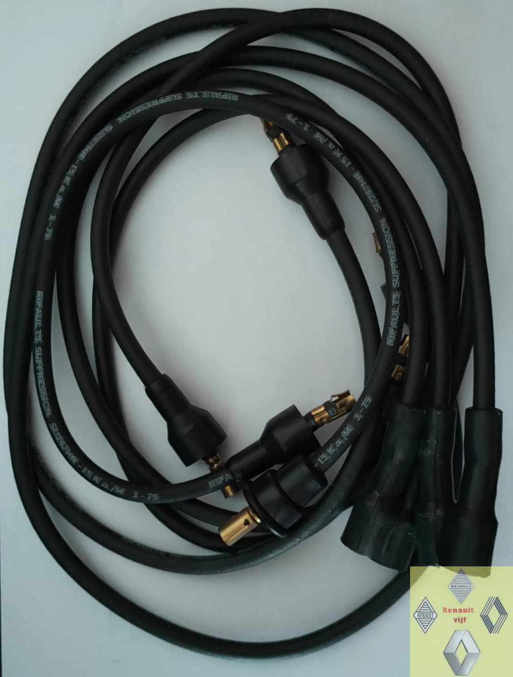 Bougiekabelset 96 Volkswagen 1500, 1500S of 1600. - Afbeelding 2