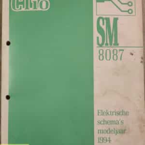 Gebruikt boek elektrische schema SM8087 Renault Clio I.
