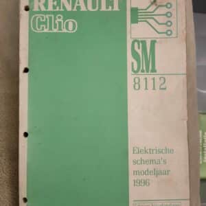 Gebruikt boek elektrische schema SM8112 Renault Clio I.