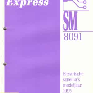 Gebruikt boek elektrische schema SM8091 Renault Express.