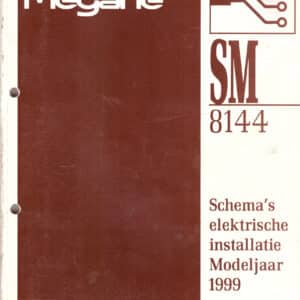 Gebruikt boek elektrische schema SM8144 Renault Megane I.