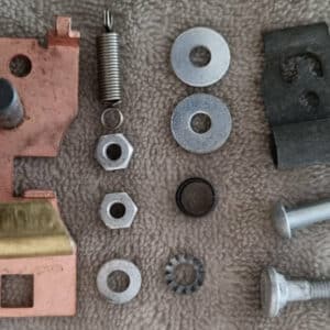Reparatie set negatieve pool dynamo Ducelllier Renault 5.