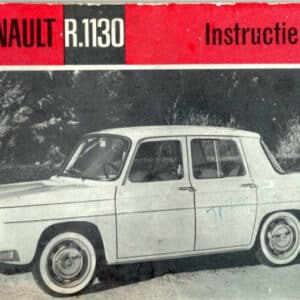 Gebruikt instructieboekje 1962 Renault 8.
