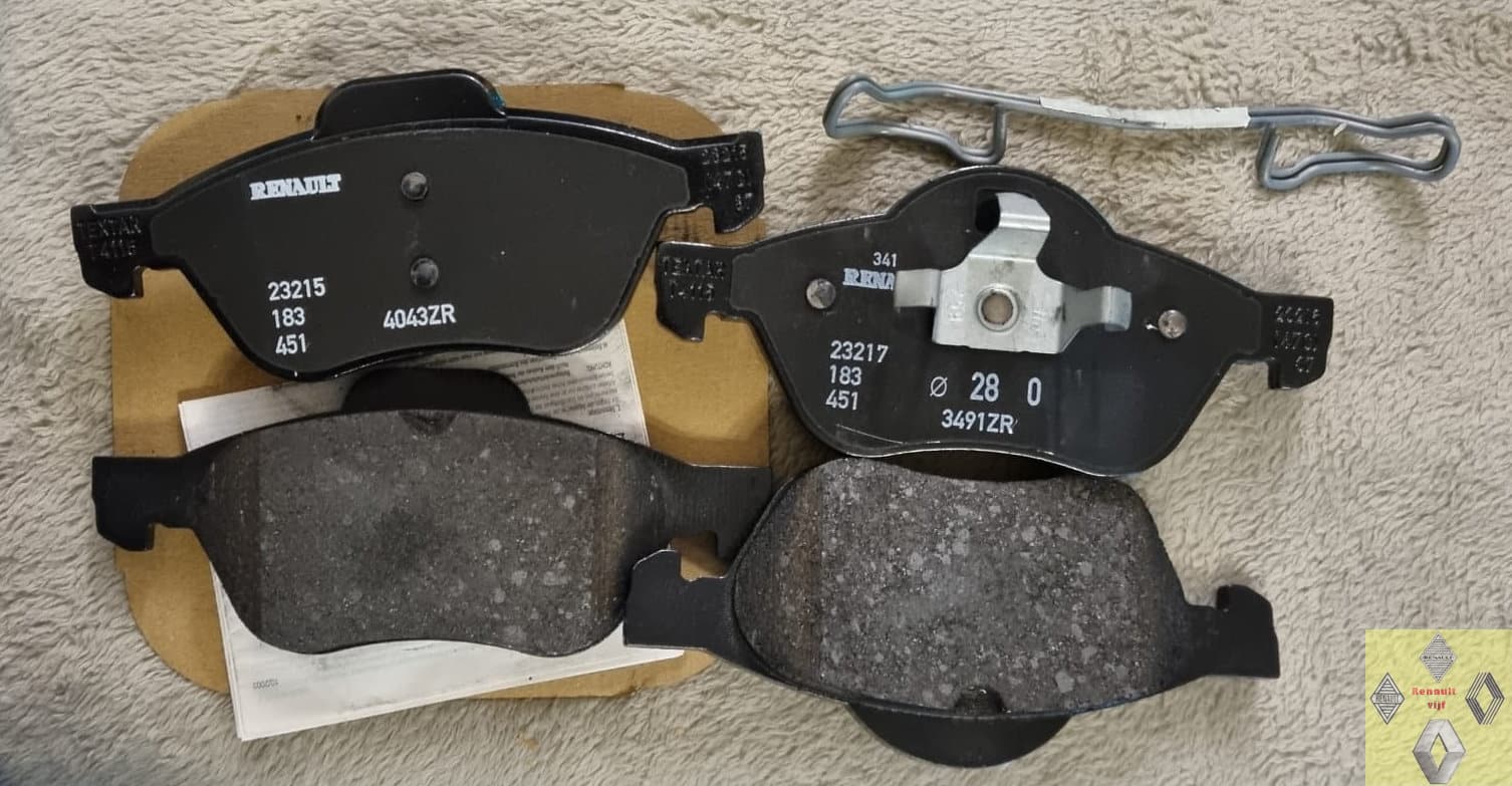 Remblokken ATE 18 mm voorzijde Renault Clio III, Laguna II/III, Megane II of Scenic II.