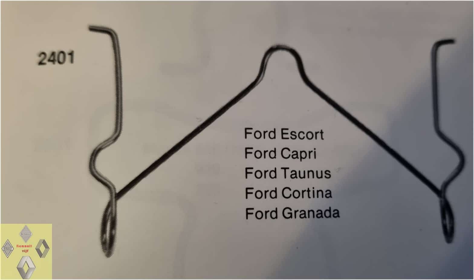 Veer (TRW) voor remklauw voorzijde Ford Escort II, Capri, Taunus, Cortina of Granada. - Afbeelding 3