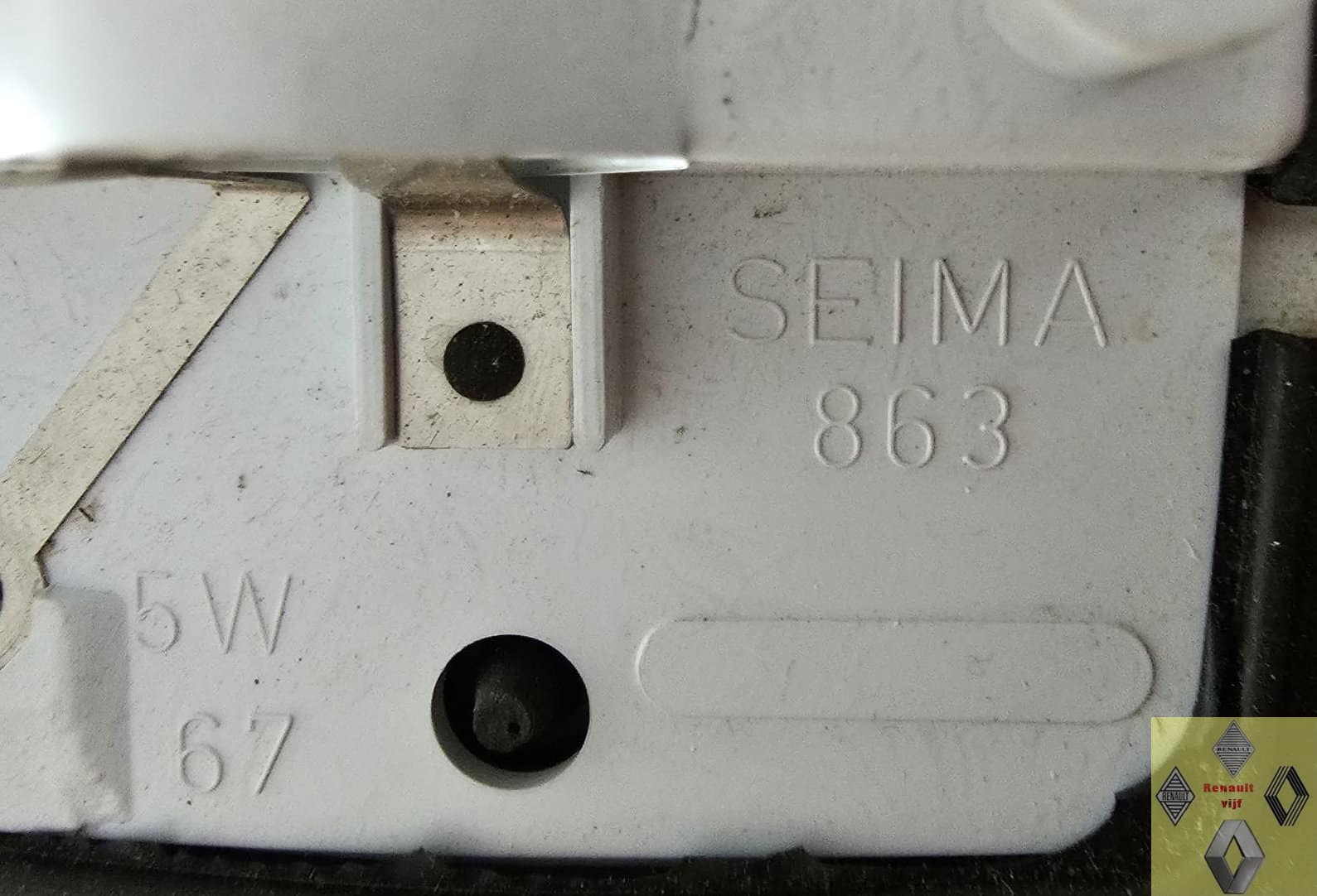 Kentekenverlichting fitting unit links Seima 863 Renault 4, 5, 6 of 12. - Afbeelding 2