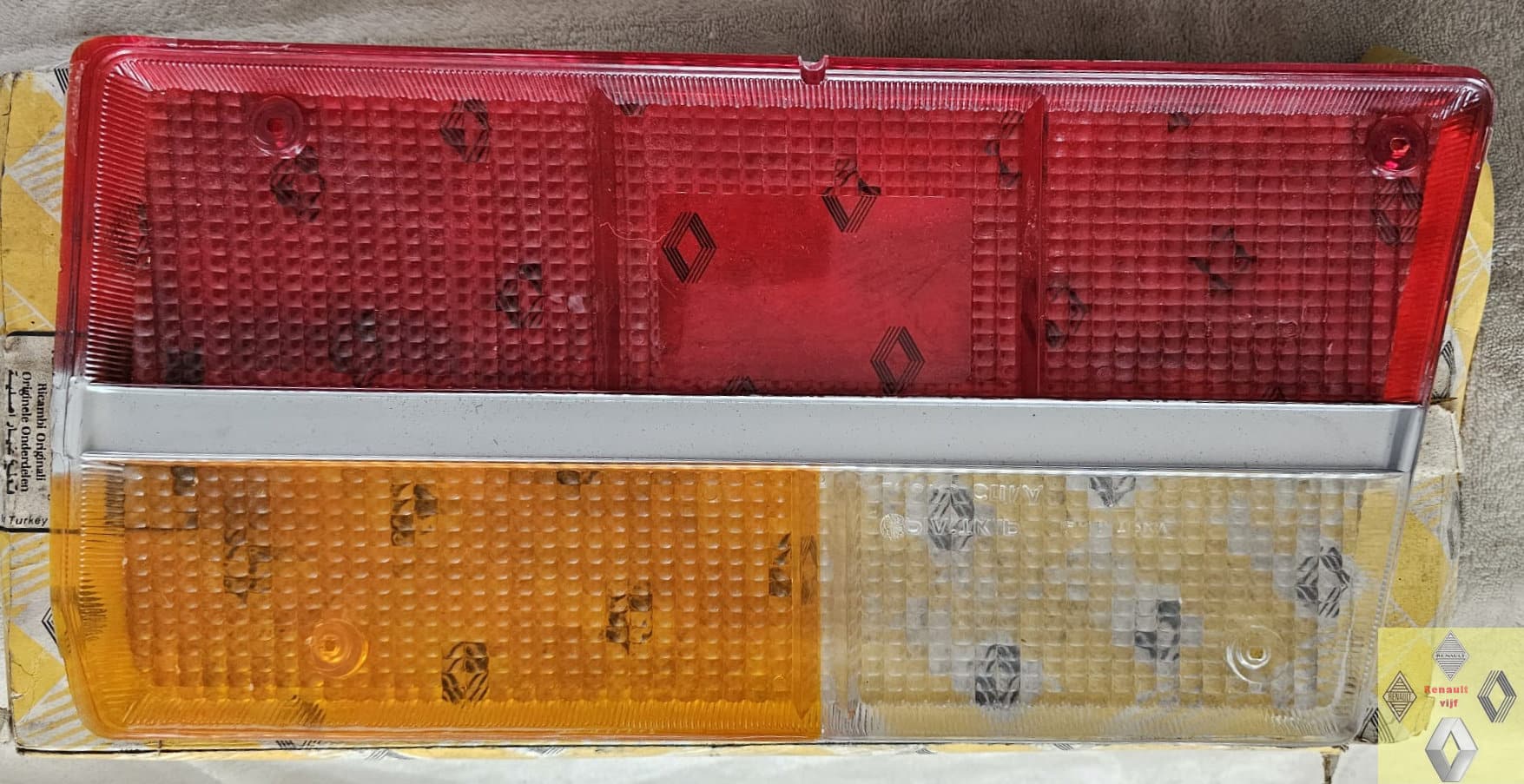 Matel Service 2x Lichtschijf Achterlicht Achterlichtglas Vervangingsglas rood/wit