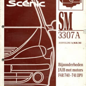 Gebruikt werkplaatshandboek JA1B SM3307A Renault Scenic I.