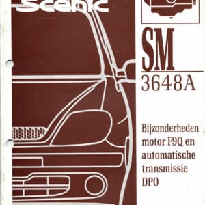 Gebruikt werkplaatshandboek SM3648A Renault Scenic I.