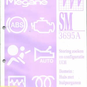 Gebruikt boek storingen zoeken en configuratie UCH SM3695A Renault Scenic I.