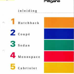 Gebruikt informatieboek Renault Megane I en Scenic I.