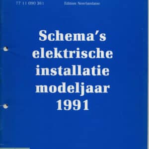 Gebruikt boek elektrische schema SM8065 Renault 19.