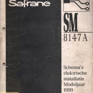 Gebruikt boek elektrische schema SM8147A Renault Safrane.