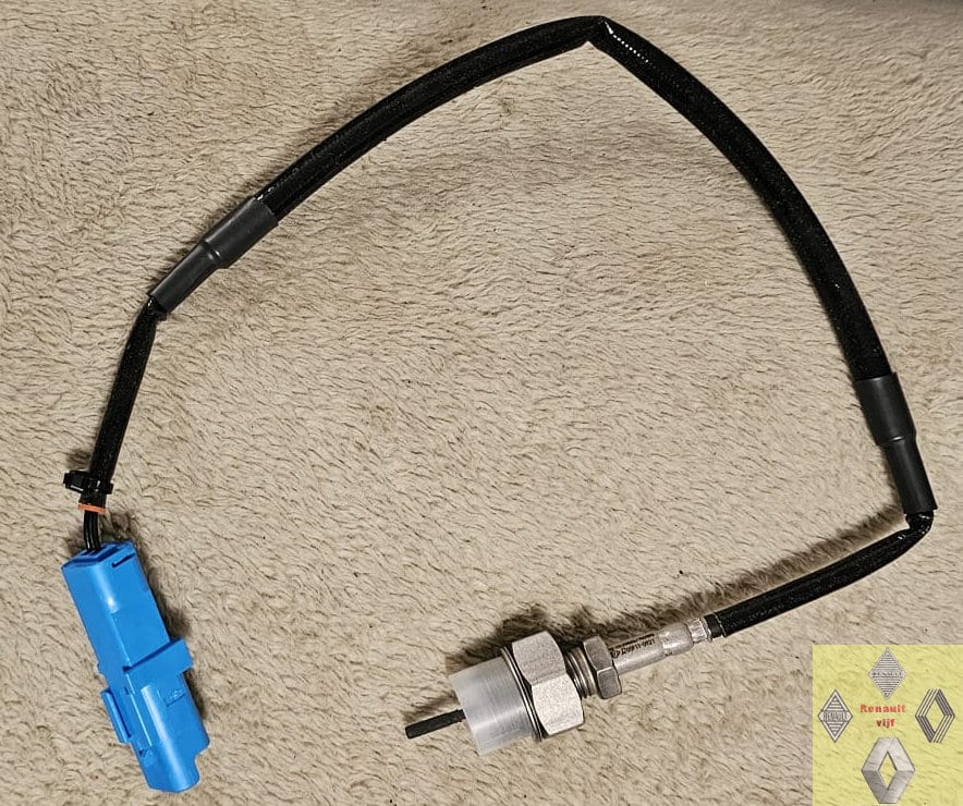 Temperatuur sensor uitlaat 1.9 of 2.0 dCi Renault Espace IV, Laguna II of Vel Satis.