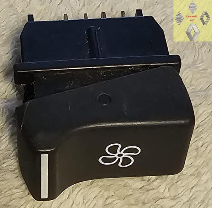 Gebruikte schakelaar kachel ventilator Renault 4, 5, 14 of 18.