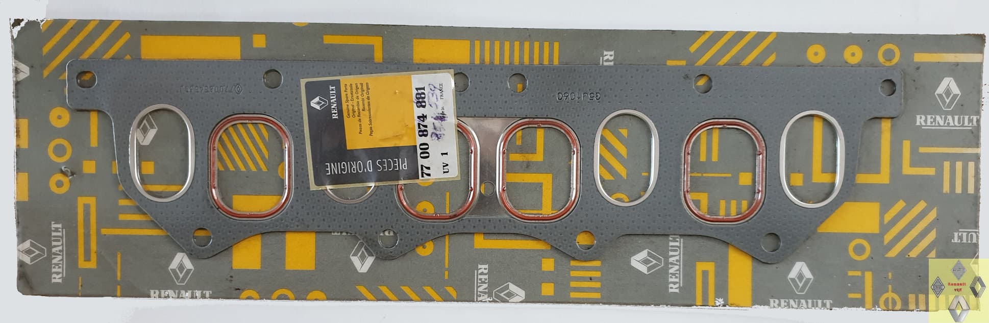 Pakking spruitstuk F3P, F3R benzine motor Renault 19, Avantime, Clio I/II/III, Espace IV, Laguna I/II, Master II, Megane I/II, Trafic II of Vel Satis