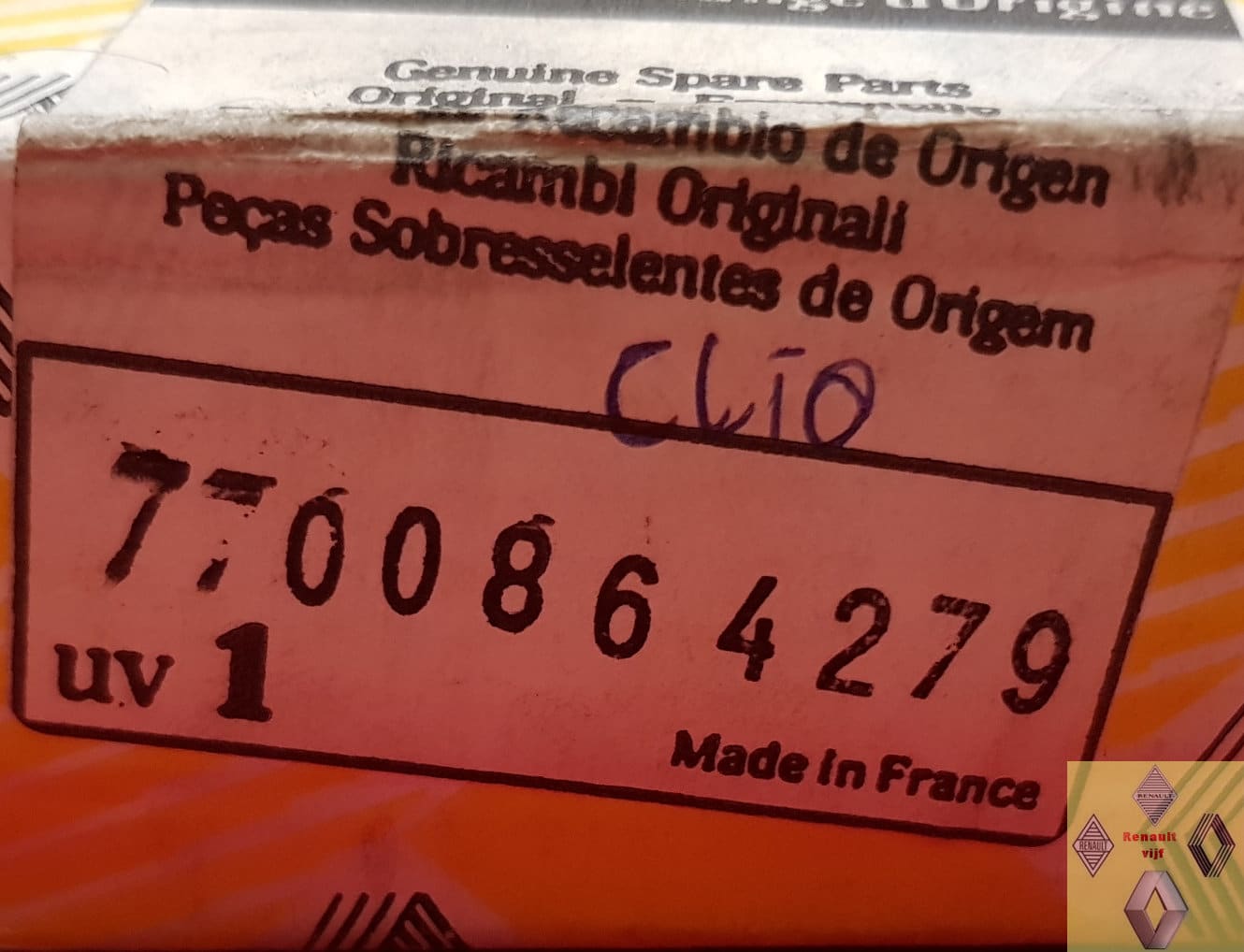 Inspuiting rekeneenheid E7F benzine Renault Clio I (phase 1 of 2). - Afbeelding 3