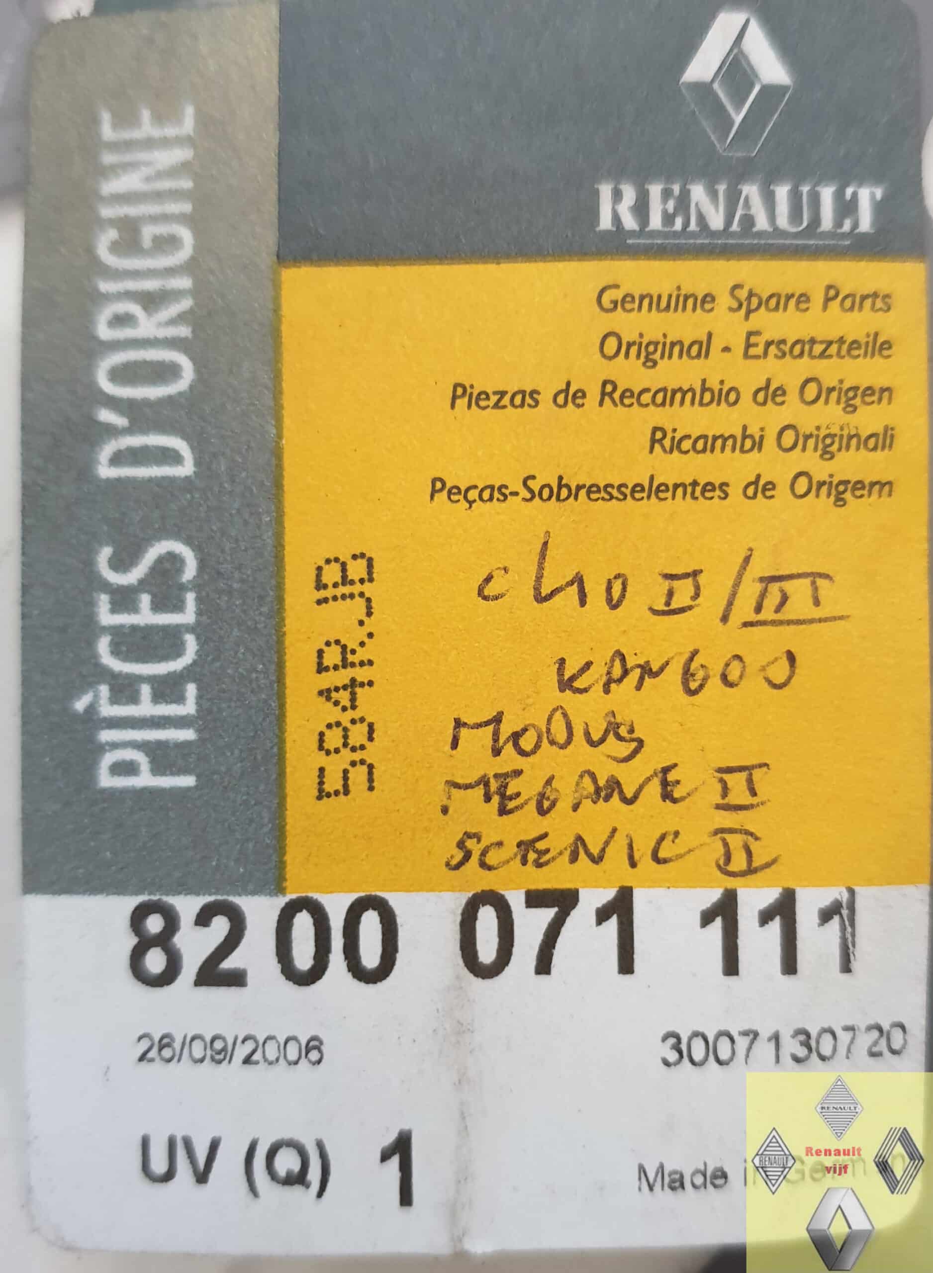 Koppakking 1.5 Dci (K9K) motor Renault Clio II/III, Kangoo, Modus, Megane II of Scenic II. - Afbeelding 2