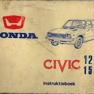 Gebruikt instructieboekje 1978 Honda Civic 1200 / 1500.