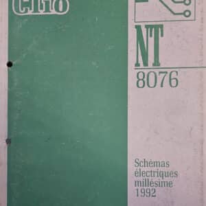 Gebruikt boek elektrische schema NT8076 Renault Clio I.