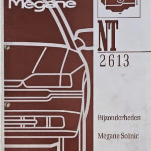 Gebruikt werkplaatshandboek Bijzonderheden Megane Scenic NT2613 Renault Scenic I.