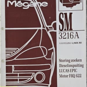 Gebruikt werkplaatshandboek storing dieselinspuiting Lucas SM3216A Renault Megane I.