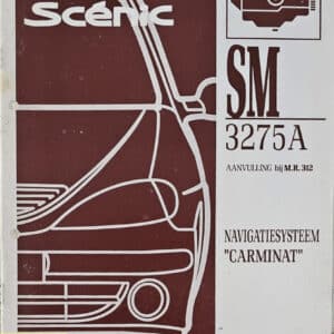 Gebruikt werkplaatshandboek navigatiesysteem "Carminat" SM3275A Renault Scenic I.