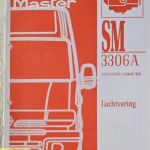 Gebruikt werkplaatshandboek luchtvering SM3306A Renault Master II.