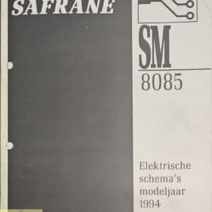 Gebruikt boek Elektrische schema SM8085 Renault Safrane.