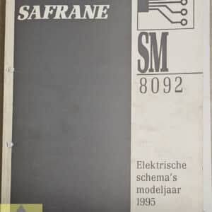 Gebruikt boek Elektrische schema SM8092 Renault Safrane.