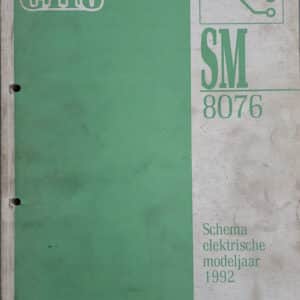 Gebruikt boek elektrische schema SM8076 Renault Clio I.