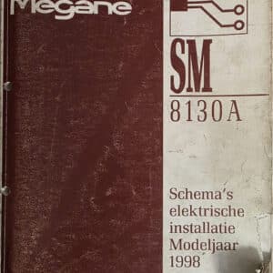 Gebruikt boek elektrische schema SM8130A Renault Megane I.