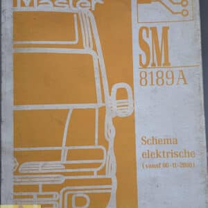 Boek elektrische schema SM8189A Renault Master II.
