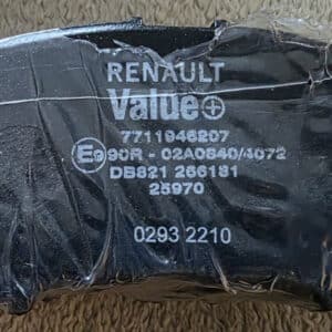 Remblokken 18 mm voorzijde Renault Kadjar.