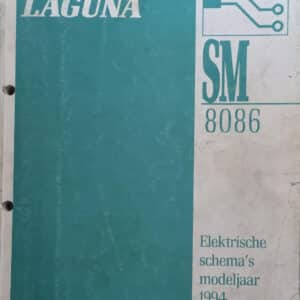 Gebruikt boek elektrische schema SM8086 Renault Laguna I.