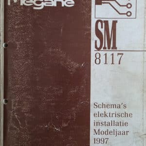 Gebruikt boek elektrische schema SM8117 Renault Megane I.