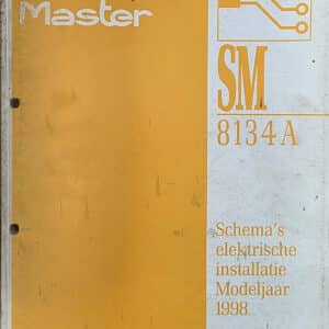 Gebruikt boek elektrische schema SM8134A Renault Master II.