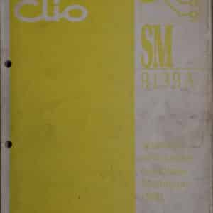 Gebruikt boek elektrische schema SM8139A Renault Clio II.