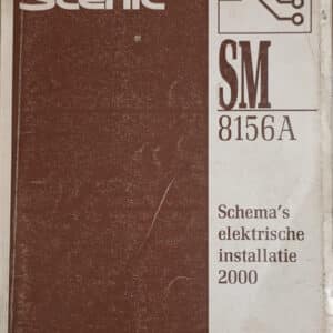 Gebruikt boek elektrische schema SM8156A Renault Scenic I.