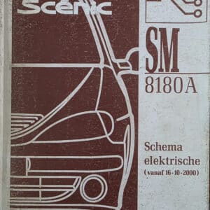 Gebruikt boek elektrische schema SM8180A Renault Scenic I.